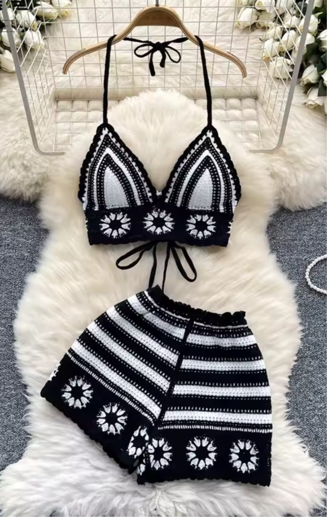 Two piece crochet summer set