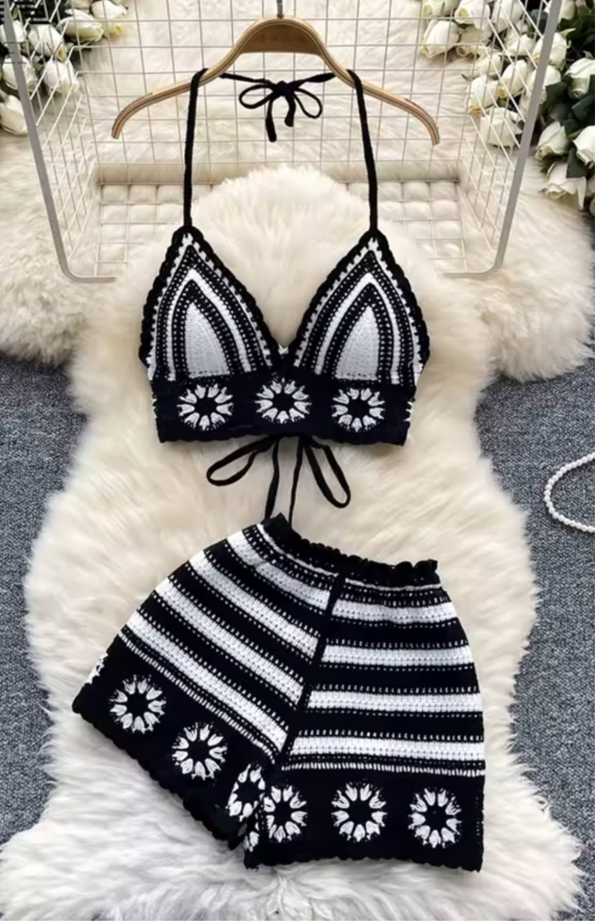 Two piece crochet summer set