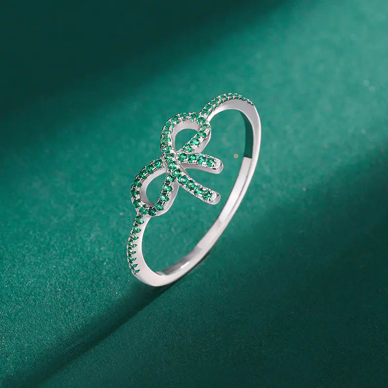 Sterling Silver 925 Women's Bow Design Ring