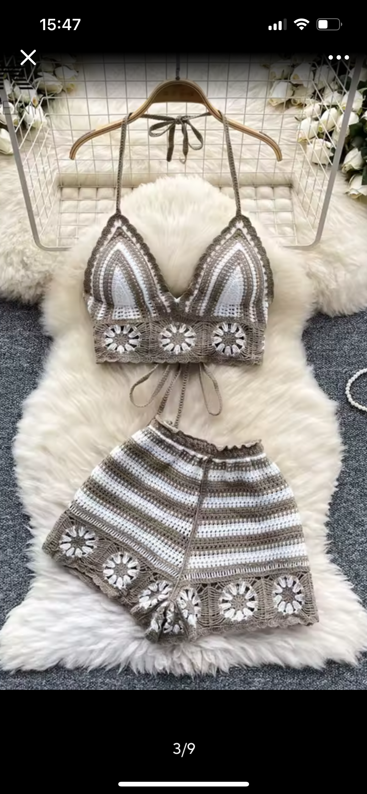 Two piece crochet summer set