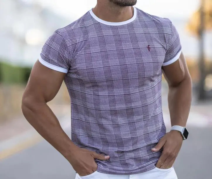Summer Breathable muscle fit tee