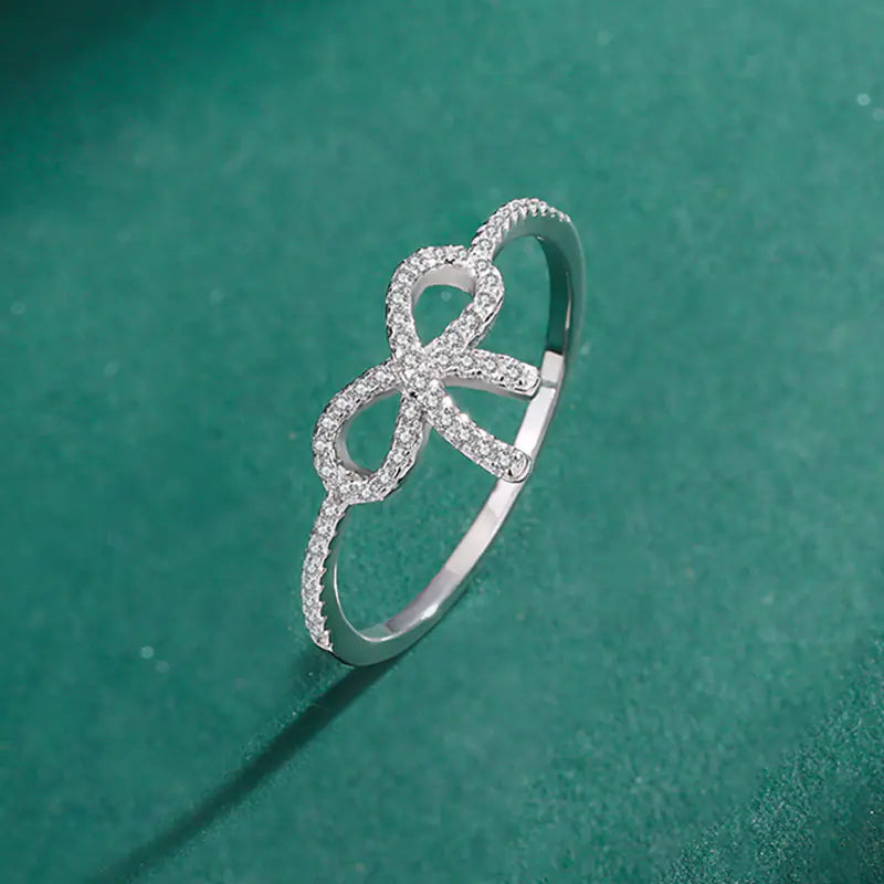 Sterling Silver 925 Women's Bow Design Ring
