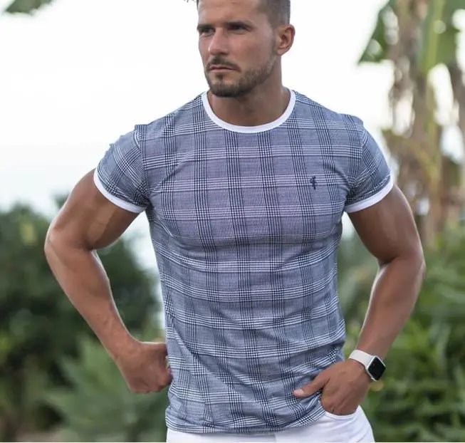 Summer Breathable muscle fit tee
