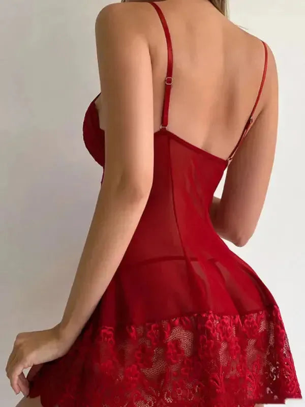 Just Me And You Lace Chemise-1