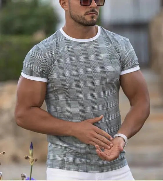 Summer Breathable muscle fit tee