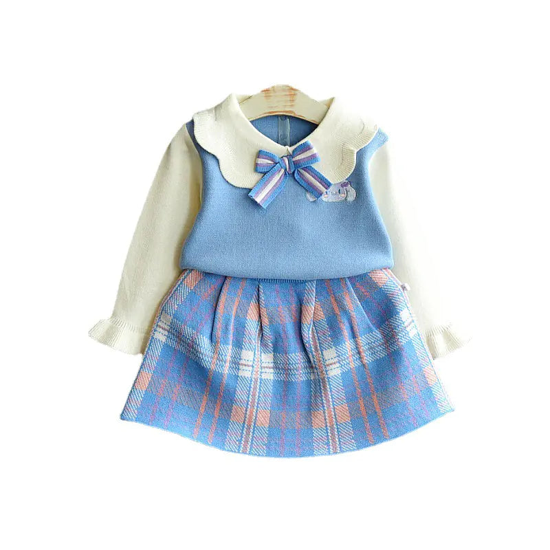 Two piece cotton skirt set