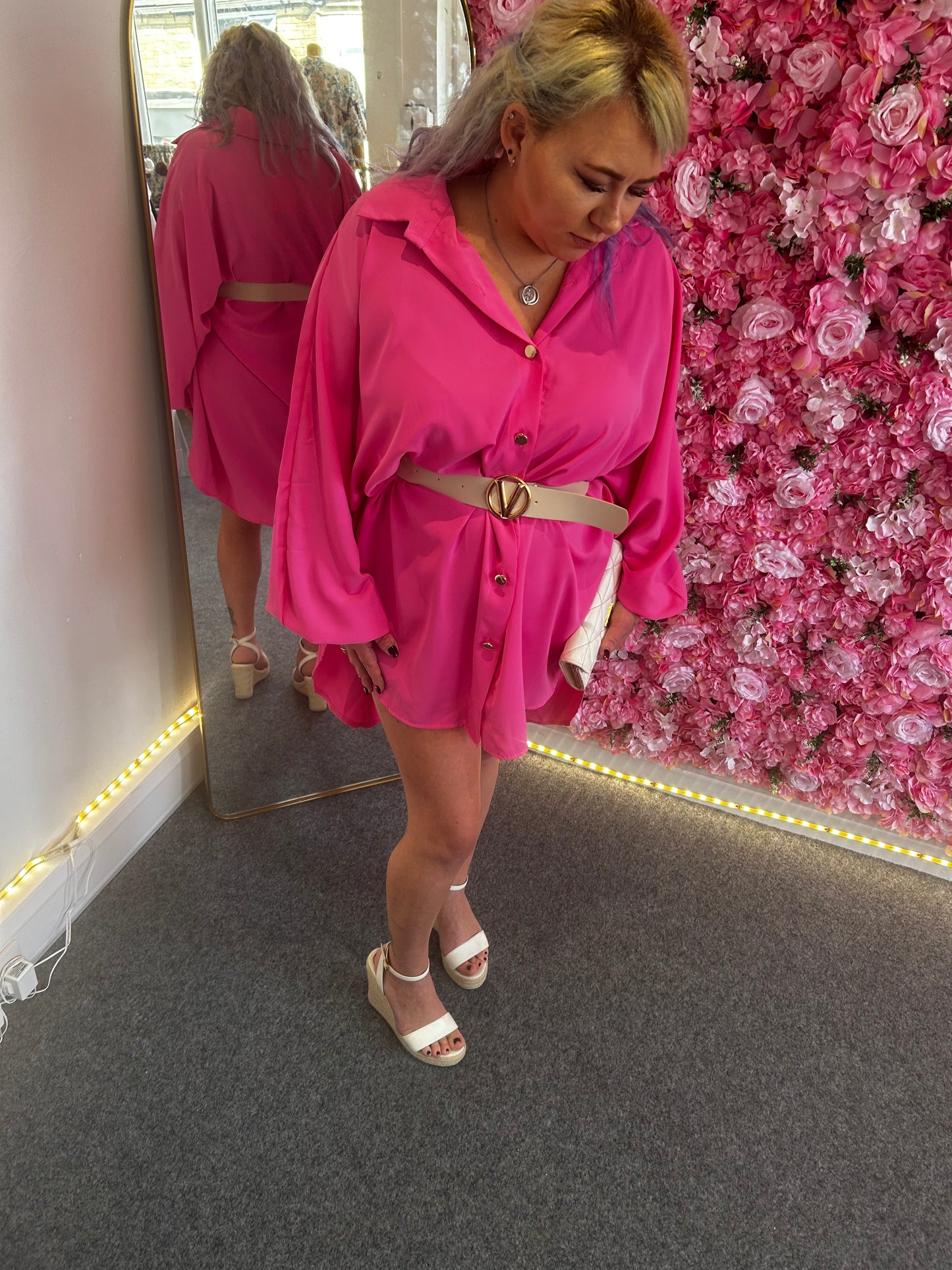 Over sized shirt dress