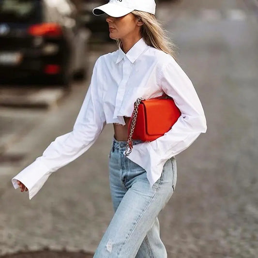 cropped long Sleeve Shirt