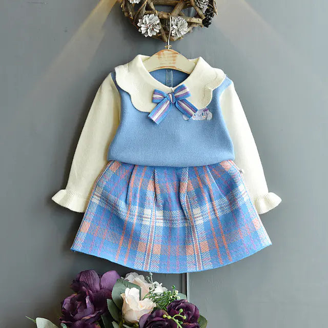 Two piece cotton skirt set