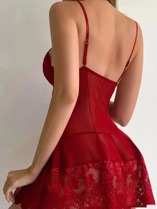 Just Me And You Lace Chemise-1