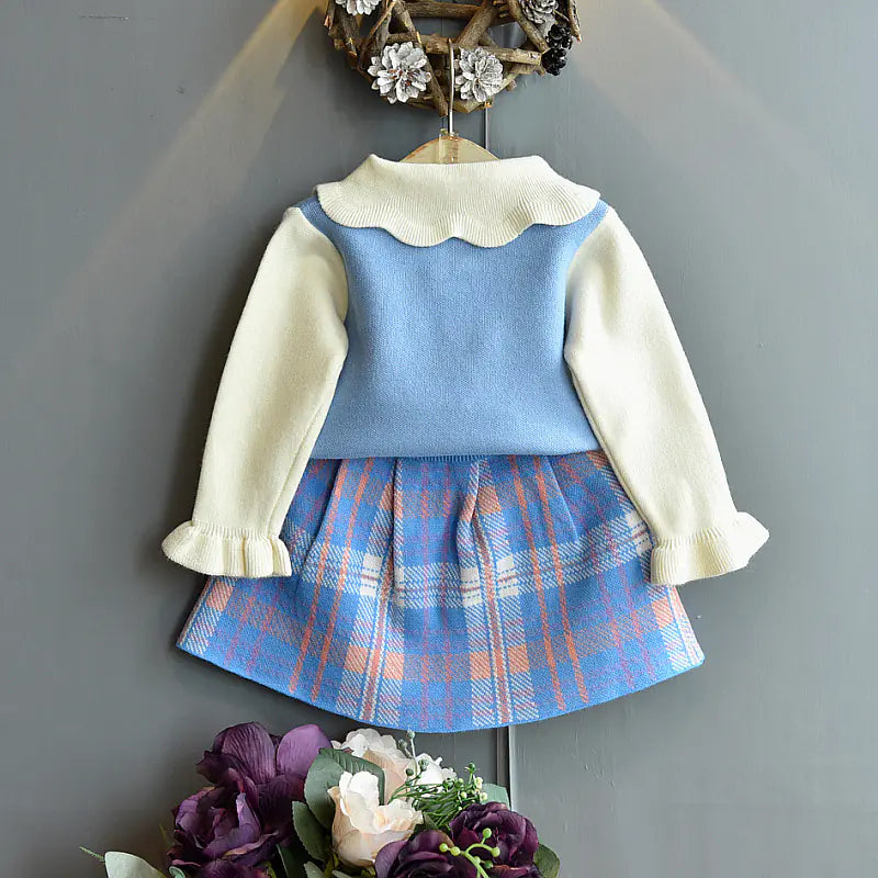 Two piece cotton skirt set